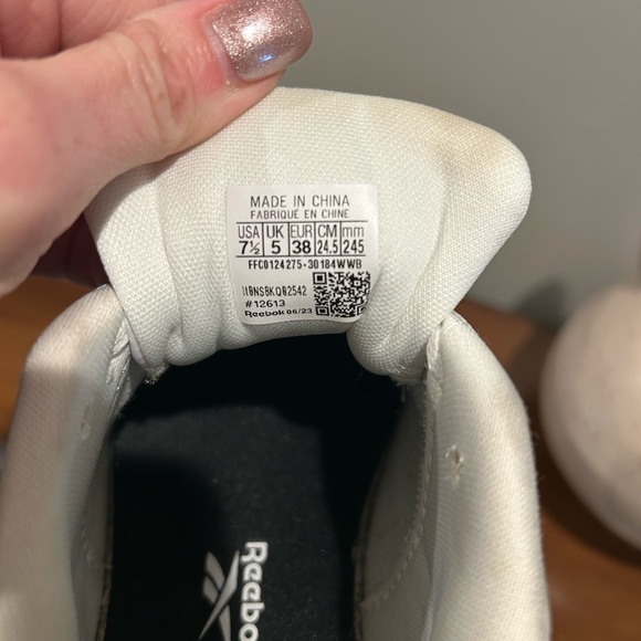 Reebok Women's White Top Sneakers - Picture 7 of 7